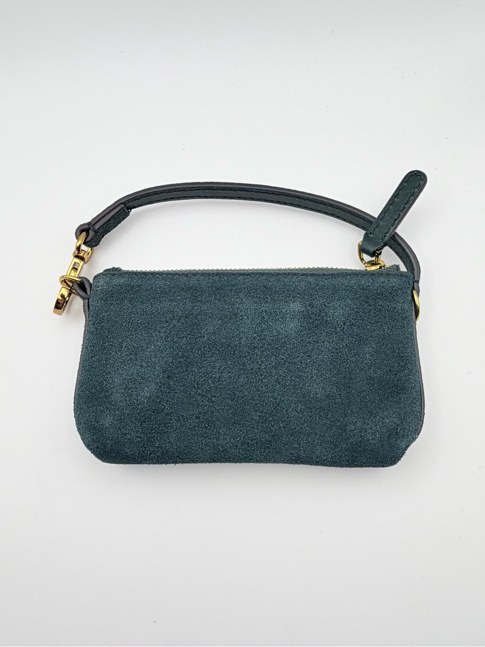 Madewell The Clip-Strap Pouch Green Suede NWT - Picture 5 of 10